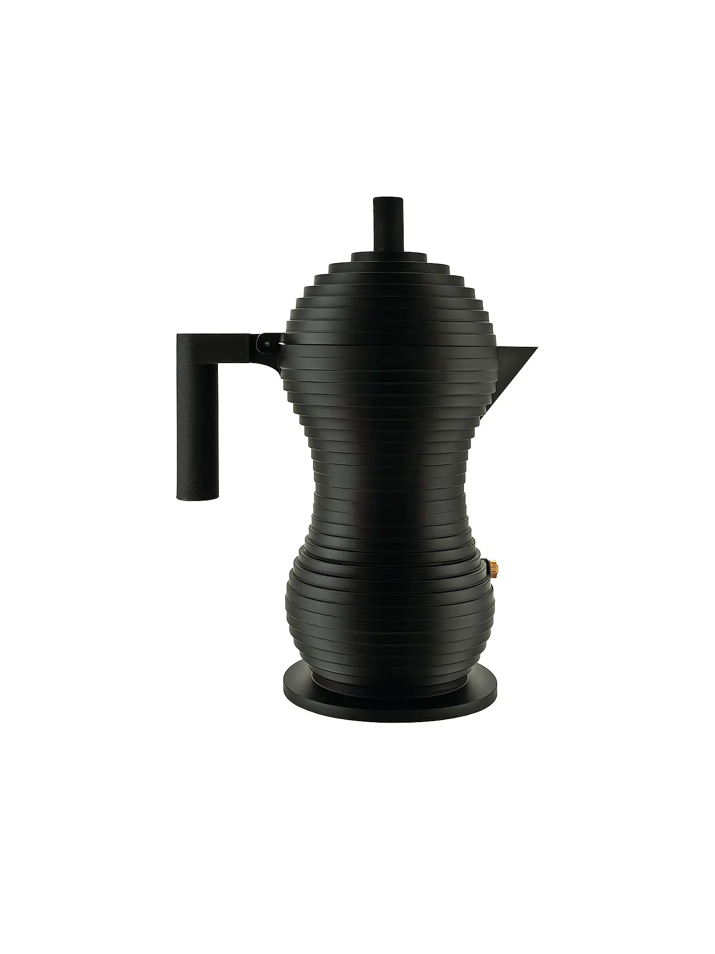 ALESSI | Espressomaschine Pulcina Black Alu/Schwarz 6 Tassen | 
